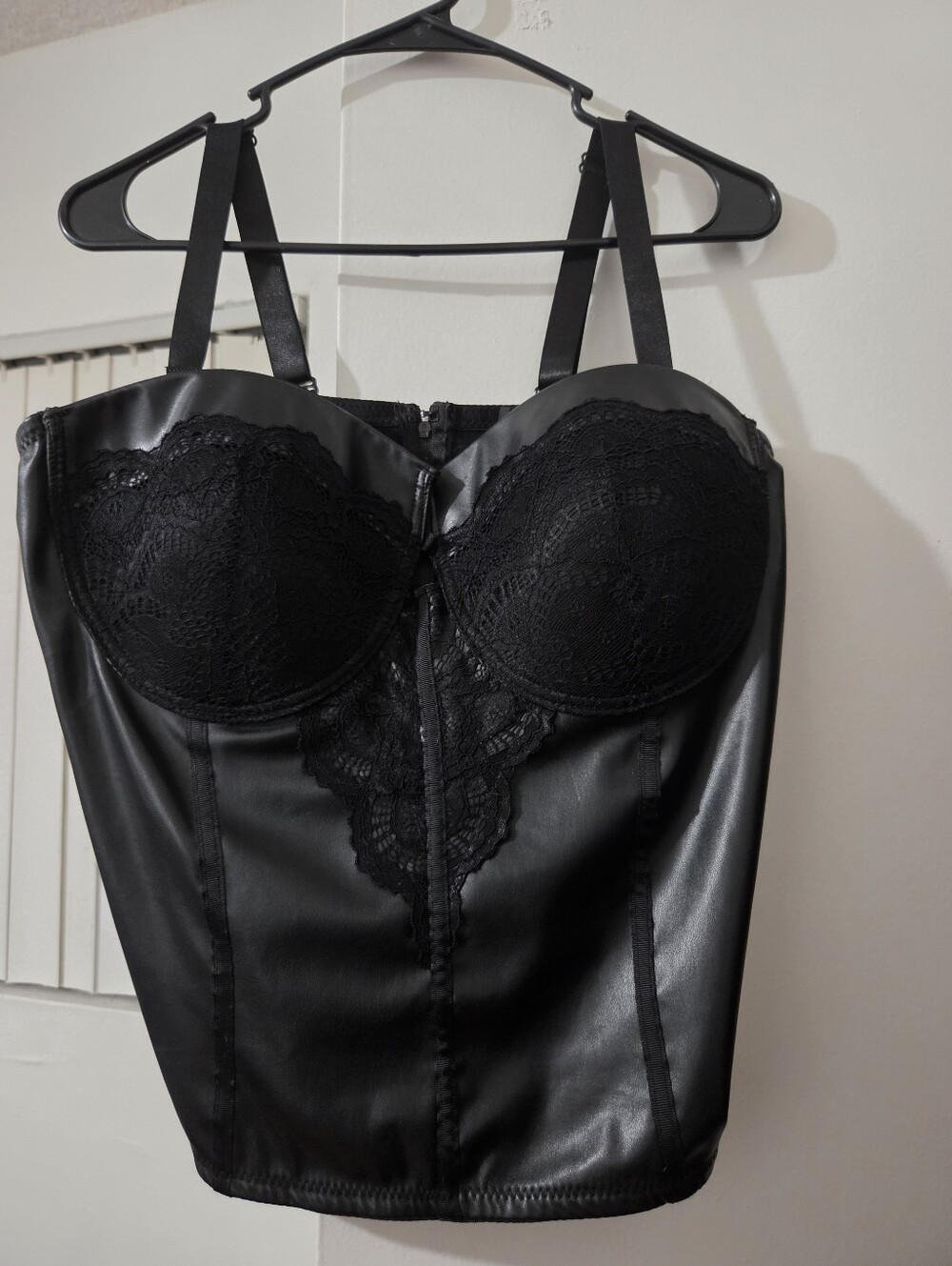 Faux Leather Top